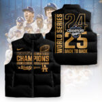 Los Angeles Dodgers World Series 2025 3D Sleeveless Down Jacket - TANTN18185