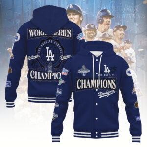 Los Angeles Dodgers World Series 2025 Hooded Baseball Jacket - TANTN18222
