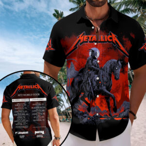 Metallica Tour 2026 Short Sleeve Button-Down Shirt - TANTN18257