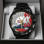 Boston Red Sox 125th Anniversary Black Stainless Steel Watch - TANTN18279