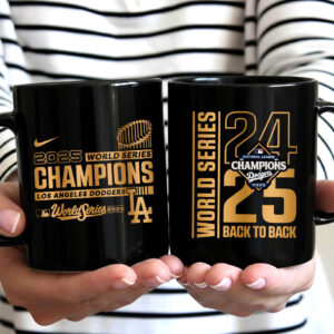 Los Angeles Dodgers 2025 World Series Champions Ceramic Mug - TANTN18329