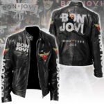 Bon Jovi Motorcycle Leather Jacket - TANTN18361