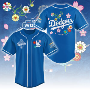 Takashi Murakami x Los Angeles Dodgers World Series Champions 2025 Baseball Jersey - TANTN18373