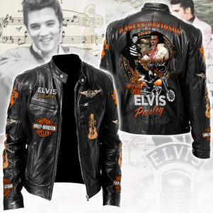 Elvis Presley Motorcycle Leather Jacket - TANTN18797