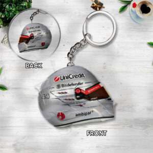 Scuderia Ferrari Las Vegas x Lewis Hamilton Custom Shape 2-sided Keychain - TANTN18805
