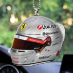 Scuderia Ferrari Las Vegas x Lewis Hamilton Custom shape 2-sided Acrylic Car Ornament - TANTN18809