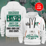 Personalized Saskatchewan Roughriders 2025 Grey Cup Champions 2D Quarter Zip Hoodie – TANTN18911
