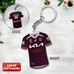 Personalized Brisbane Broncos 2026 Custom Shape 2-sided Keychain - TANTN18937