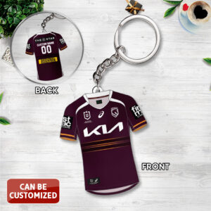 Personalized Brisbane Broncos 2026 Custom Shape 2-sided Keychain - TANTN18937