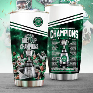 Saskatchewan Roughriders 2025 Grey Cup Champions Tumbler Cup - TANTN18943