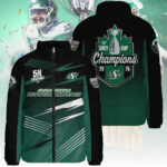 Saskatchewan Roughriders 2025 Grey Cup Champions 3D Stand Collar Puffer Jacket – TANTN18981
