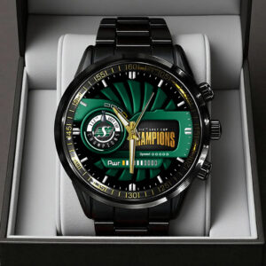 Saskatchewan Roughriders 2025 Grey Cup Champions Black Stainless Steel Watch - TANTN19016