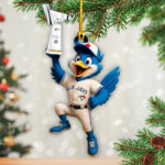 Toronto Blue Jays 2025 American League Champions Custom Shape 2-sided Acrylic Ornament – HOATT14334