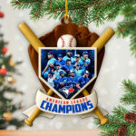 Toronto Blue Jays 2025 American League Champions Custom Shape 2-sided Acrylic Ornament – HOATT14490