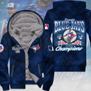 Toronto Blue Jays 2025 American League Champions 3D Fleece Zip Hoodie - MAITM13808