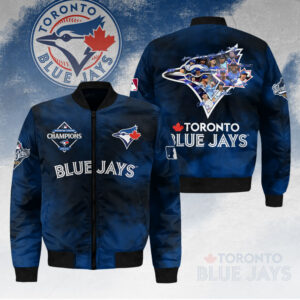 Toronto Blue Jays 2025 American League Champions 3D Bomber Jacket - HOATT14753