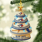 Toronto Blue Jays 2025 American League Champions Custom Shape 1-sided Acrylic Ornament – MAITM13688