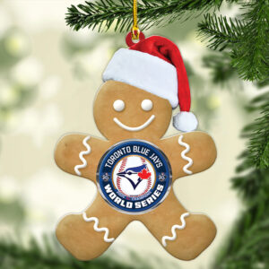 Toronto Blue Jays 2025 American League Champions Custom Shape 2-sided Acrylic Ornament – MAITM13910