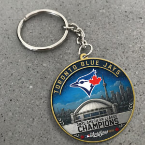 Toronto Blue Jays 2025 American League Champions Custom Shape 2-sided Keychain - MAITM13764