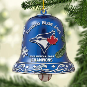 Toronto Blue Jays 2025 American League Champions Custom Shape 2-sided Acrylic Ornament – MAITM13867