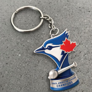 Toronto Blue Jays 2025 American League Champions Custom Shape 2-sided Keychain - MAITM13777