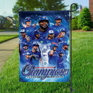 Toronto Blue Jays 2025 American League Champions Double-side Garden Flag - HOATT14591