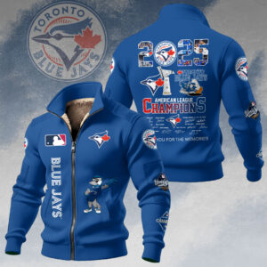 Toronto Blue Jays 2025 American League Champions Thick Knit Fleece Jacket - GNE4690