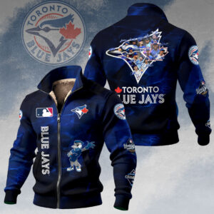 Toronto Blue Jays 2025 American League Champions Thick Knit Fleece Jacket - GNE4691