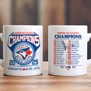 Toronto Blue Jays 2025 American League Champions Ceramic Mug - HOATT14675