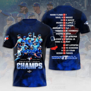 Toronto Blue Jays 2025 American League Champions 3D Apparel – HOATT14478