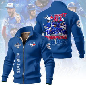 Toronto Blue Jays 2025 American League Champions Thick Knit Fleece Jacket - MAITM13906
