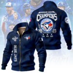 Toronto Blue Jays 2025 American League Champions Thick Knit Fleece Jacket - MAITM13907