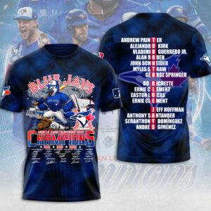 Toronto Blue Jays 2025 American League Champions 3D Apparel - MAITM13696