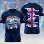 Toronto Blue Jays 2025 American League Champions 3D Apparel – MAITM13717
