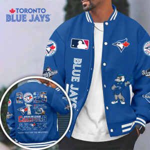 Toronto Blue Jays 2025 American League Champions Varsity Jacket - HOATT14676