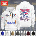 Personalized Toronto Blue Jays World Series 2025 2D Quarter Zip Hoodie – TANTN18631