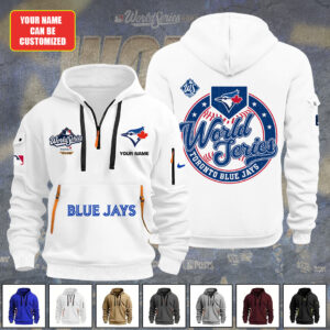 Personalized Toronto Blue Jays World Series 2025 2D Quarter Zip Hoodie - TANTN18632