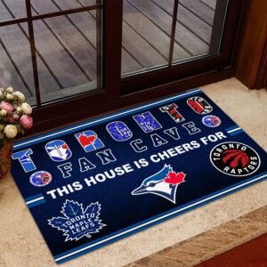 Toronto Blue Jays x Toronto Maple Leafs x Toronto Raptors Doormat - TMTHU2207