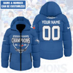Personalized Toronto Blue Jays Thickened Down Hooded Jacket – GNENEW733