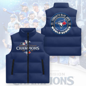 Toronto Blue Jays 3D Sleeveless Down Jacket - GNENEW763