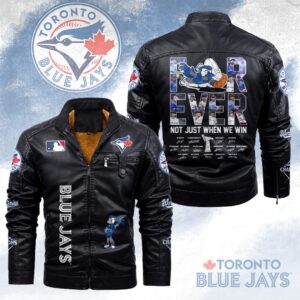 Toronto Blue Jays 2025 American League Champions 2D Leather Yellow Fleece Jacket - HOATT14582