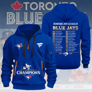 Toronto Blue Jays 2D Quarter Zip Hoodie - TMTHU2127