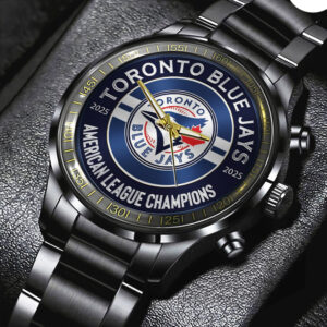 Toronto Blue Jays Black Stainless Steel Watch - TMTHU1939
