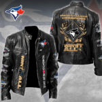 Toronto Blue Jays Motorcycle Leather Jacket – TMTHU2193