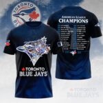Toronto Blue Jays 2025 American League Champions 3D Apparel – HOATT14563