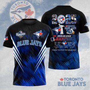 Toronto Blue Jays 2025 American League Champions 3D Apparel - HOATT14670