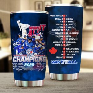 Toronto Blue Jays 2025 American League Champions Tumbler Cup - HOATT14561