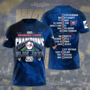 Toronto Blue Jays WinCraft 2025 American League Champions 3D Apparel – TANTN18584