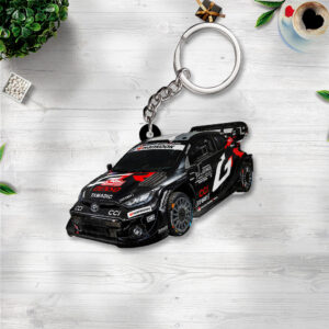 Toyota Gazoo Racing WRT 2025 World Rally Champions Custom Shape 2-sided Keychain - TANTN19005
