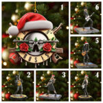 6PCS Guns N’ Roses 2025 Custom Shape 2-Side Printed Acrylic Ornament – NGHIAVT5723